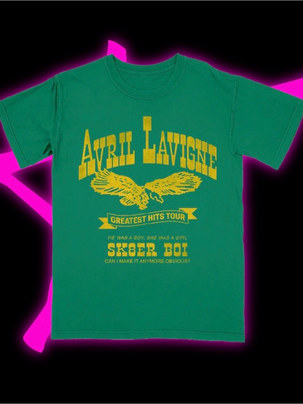 Sk8er Boi Green Tee